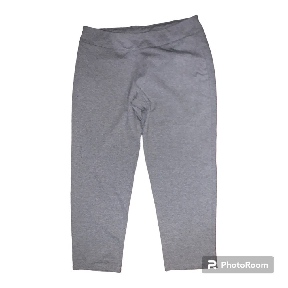 Cathy Daniels 2X pull on pants gray ankle crop soft stretchy plus size 20W 18W